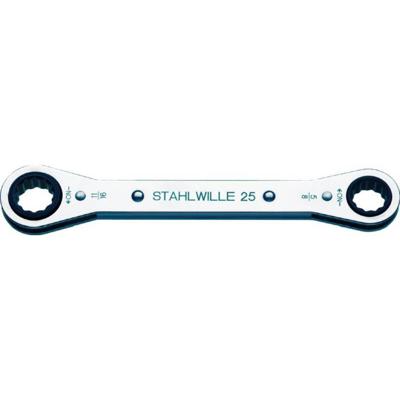 Stahlwille 41562428 25AN 3/8 X 7/16 RATSCHENRINGSCHLUESSEL Dubbele ringsleutelratelset Sleutelbreedte (inch) 3/8 - 7/16