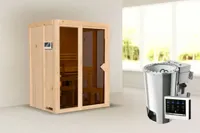 Karibu | Irava 1 Sauna | Biokachel 3,6 kW Externe Bediening - thumbnail