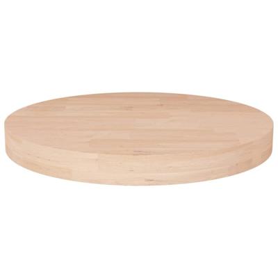 Tafelblad rond 30x4 cm onbehandeld massief eikenhout Tafelblad rond 30x4 cm onbehandeld massief eikenhout