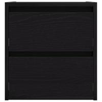 Nachtkastjes wandmontage 38x34x40 cm zwart eikenkleurig - thumbnail