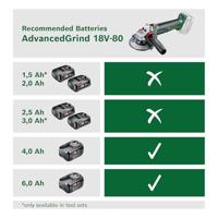 Bosch Home and Garden AdvancedGrind 18-80 06033E5100 Haakse accuslijper 125 mm Zonder accu 18 V - thumbnail