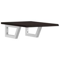 Badkamer wandschap staal en massief eikenhout - thumbnail