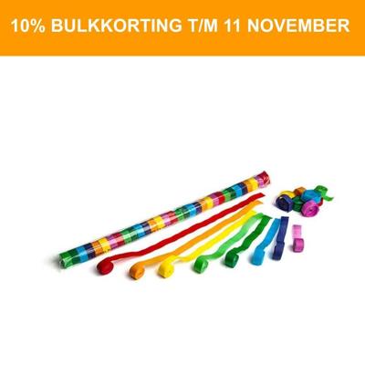 Magic FX STR02MC papieren streamers 10m x 1.5cm multicolour 32st