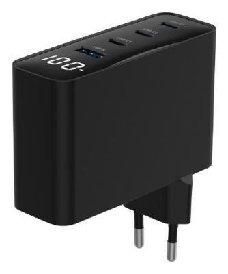 USB snellader 1xA, 3xC 100W Power Delivery zwart USB snellader 1xA, 3xC 100W Power Delivery zwart