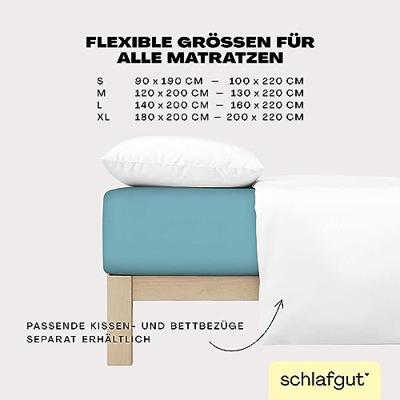 Schlafgut Schlafgut EASY Jersey Elasthan Hoeslaken M - 120x200 - 130x220 467 Petrol Mid
