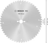 Bosch Accessories Optiline 2608640674 Hardmetaal-cirkelzaagblad 350 x 30 x 3.5 mm Aantal tanden: 54 1 stuk(s) - thumbnail