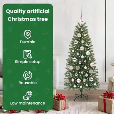 VidaXL Kunstkerstboom met 150 led met standaard groen 120 cm pe en pvc