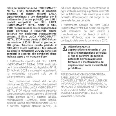 Filter voor kraan LAICA FR01A01 Hidrosmart Venezia Filter voor kraan