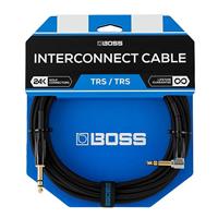 Boss BCC-3-TRA jack kabel 6.35 mm TRS recht-haaks 1 m - thumbnail