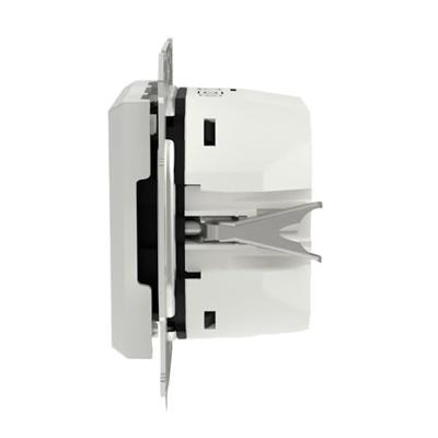 Schneider Electric EPH2770421D Wandcontactdoos met USB Asfora Wit (glanzend) 1 stuk(s)