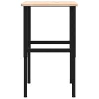 Werkbank rechthoekig 100x60x(71,5-98) cm massief eikenhout - thumbnail