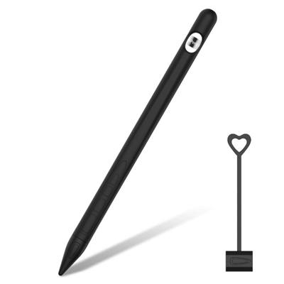 Geschikt voor Apple Pencil1 Generation StylusTouch pen silicone beschermkap pendop (zwart)