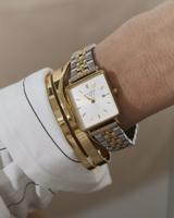 Rosefield The Boxy Quartz Polshorloge Vrouw Goud - thumbnail