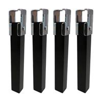 Bedpoten Micel Staal 4 Onderdelen (4 x 3 x 25,5 cm) - thumbnail