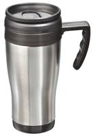 MATO interpräsent Sally Thermosbeker RVS (geborsteld), Zwart 0.4 l 4180 - thumbnail