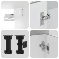 11-delige Keukenkastenset Kalmar bewerkt hout grijs sonomaeiken - thumbnail