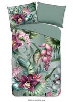 Descanso Dekbedovertrek "bloemen" - Multi - (200x200/220 cm) - Biologisch Katoen satijn - thumbnail