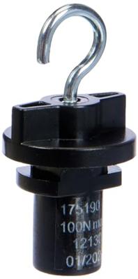 SLV 3-Fase adapterS-Track adapter met haak zwart - 175190 - thumbnail