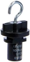 SLV 3-Fase adapterS-Track adapter met haak zwart - 175190 - thumbnail