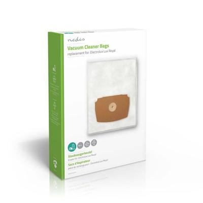 Nedis Stofzuigerzak | 4 Stuks | Synthetisch | voor Electrolux | Wit | 1 stuks - DUBG224ELE4 DUBG224ELE4