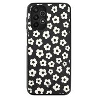 Samsung Galaxy A13 4G hoesje - Retro bloempjes - thumbnail