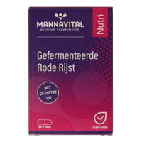 Mannavital Gefermenteerde rode rijst 60 Vegetarische capsules - thumbnail