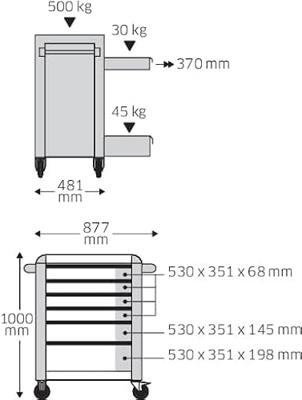 Stahlwille 98830178 Werkplaatswagen Kleur (specifiek): Zwart Stahlwille 98830178 Werkplaatswagen Kleur (specifiek): Zwart