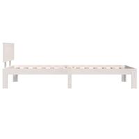 Bedframe massief grenenhout wit 90x200 cm - thumbnail
