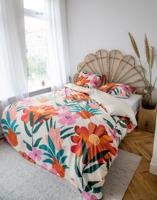 Covers En Co Covers & Co No Wallflower Dekbedovertrek - Lits-jumeaux (240x200/220 Cm + 2 Slopen) - Percal Katoen - Multi - thumbnail