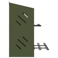 Kippennestkastje met 6 vakken olijfgroen metaal - thumbnail