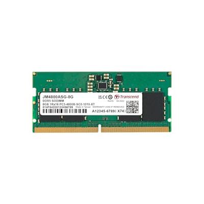 Transcend jm4800asg-8g jetram ddr5, 8gb, so-dimm, 4800 mhz, 1rx16, 1gx16, cl40, 1.1v