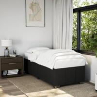Bedframe zonder matras 80x200 cm stof zwart - thumbnail