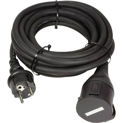 LogiLink LPS102 Stroom Verlengkabel Zwart 5.00 m H07RN-F 3G 1,5 mm² Geschikt voor buiten LogiLink LPS102 Stroom Verlengkabel Zwart 5.00 m H07RN-F 3G 1,5 mm² Geschikt voor buiten