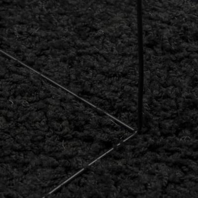 VidaXL Vloerkleed pamplona shaggy hoogpolig modern 160x230 cm zwart - thumbnail