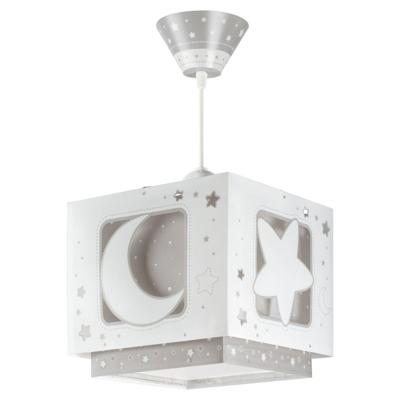 Dalber hanglamp Moonlight glow in the dark 24 cm 60W grijs