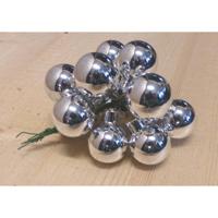 Kerstballetjes glasballetjes zilver glas - Warentuin mix - thumbnail