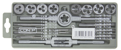 CON:P Draadsnij- & Tapset 20Dlg - CP676014 CON:P Draadsnij- & Tapset 20Dlg - CP676014