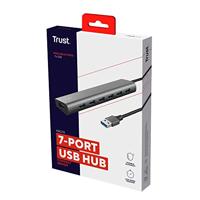 USB-HUB Trust 24967 HALYX 7C Grijs - thumbnail