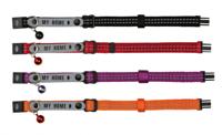 TRIXIE KATTENHALSBAND MET ADRESFLAP MY HOME REFLECTEREND ASSORTI 4 ST - thumbnail