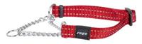 Rogz For Dogs snake halfslip halsband rood - thumbnail