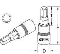 KS Tools 9181609 9181609 Verwisselbare kop 9 mm - thumbnail