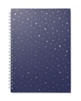 HEMA Hobbyboek A4 blanco papier sterren (blauw) - thumbnail