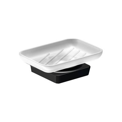 Zeephouder Sapho Zen Black Hangend 4.2x13.5 cm Zwart / Melkglas Zeephouder Sapho Zen Black Hangend 4.2x13.5 cm Zwart / Melkglas