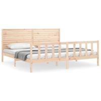 Bedframe zonder matras massief grenenhout 200x200 cm - thumbnail