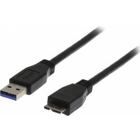 Deltaco USB3-005S USB-kabel 0,5 m USB 3.2 Gen 1 (3.1 Gen 1) USB A Micro-USB B zwart