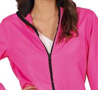 Neon Pink Tracksuit Dames - thumbnail