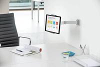 Durable 893423 Tablet houder muur (met draaibare arm voor 7-13 inch tablets, draaibaar met anti-diefstal ankerpunt) zilver/antraciet - thumbnail
