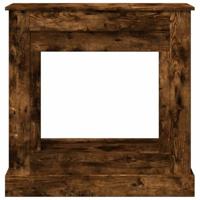 Haardombouw 90x30x90 cm bewerkt hout gerookt eikenkleurig - thumbnail