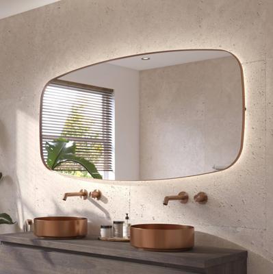 Ben Beau Spiegel 160x4x80 cm Geborsteld Koper Ben Beau Spiegel 160x4x80 cm Geborsteld Koper