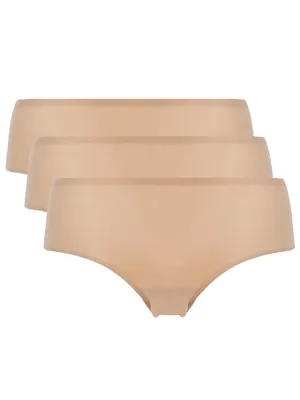 Chantelle 3-pack Soft stretch hipster - Naadloze shorts - Dames hipster naadloos - Katoenen kruisje